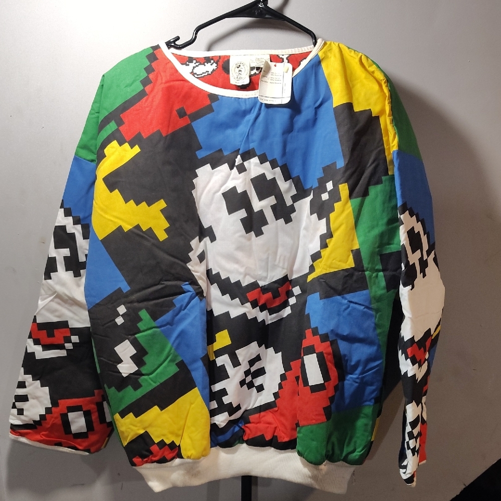 Vintage 90s Mickey Mouse Alloverprint Reversible Sweatshirt